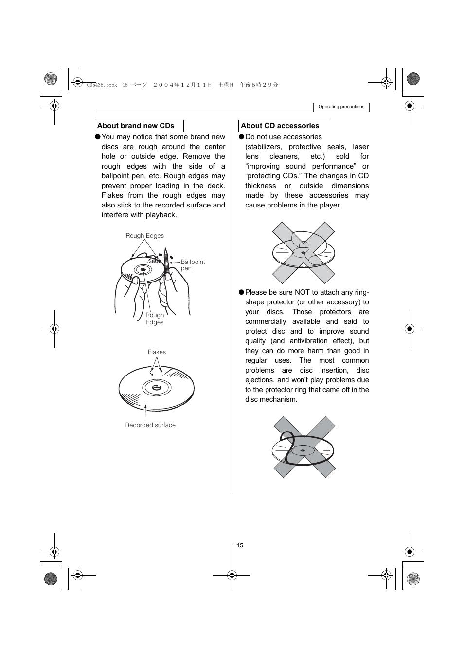 Eclipse - Fujitsu Ten CD5435 User Manual | Page 15 / 128