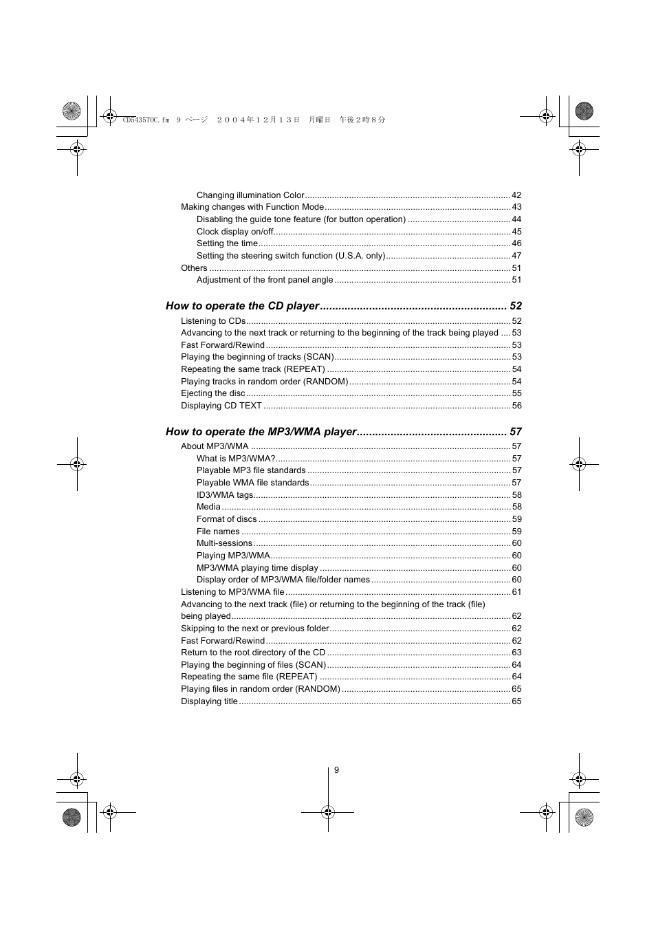 Eclipse - Fujitsu Ten CD5435 User Manual | Page 9 / 128