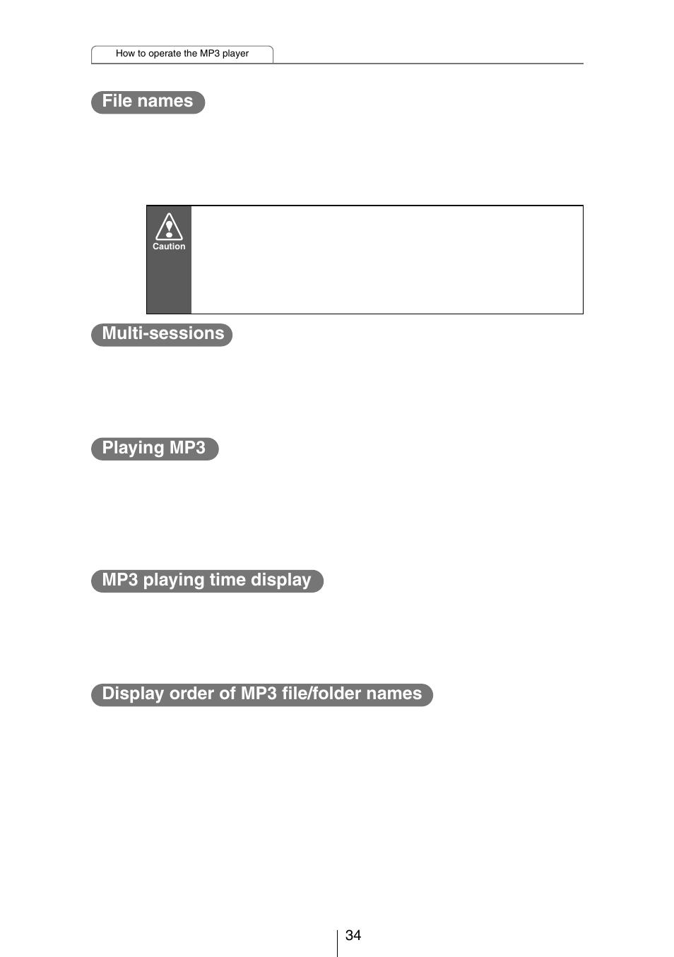 Eclipse - Fujitsu Ten CH3083  EN User Manual | Page 34 / 76