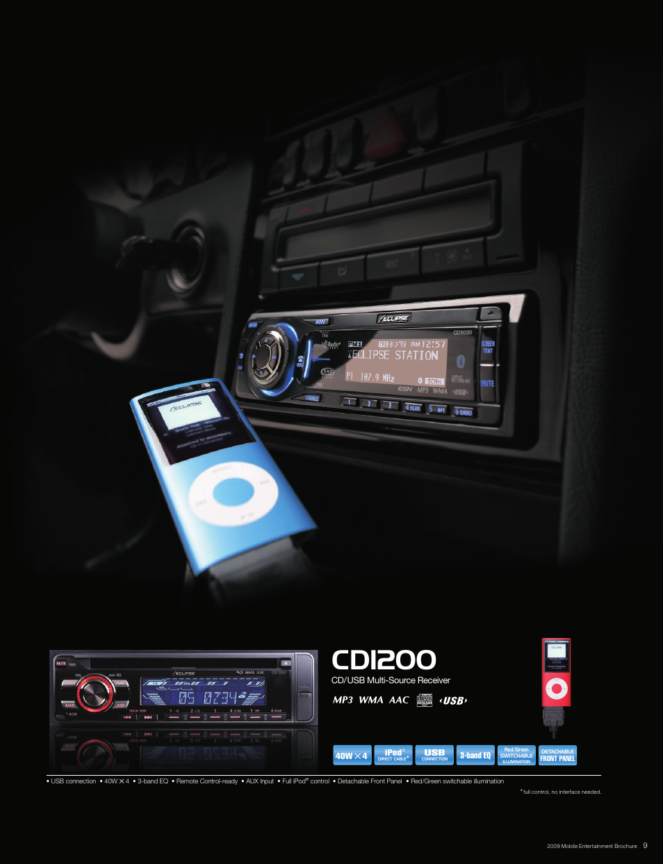 Cd7200 mkii, Cd1200, Cd5030 | Mosfet, Bluetooth | Eclipse - Fujitsu Ten CD2030 User Manual | Page 9 / 18