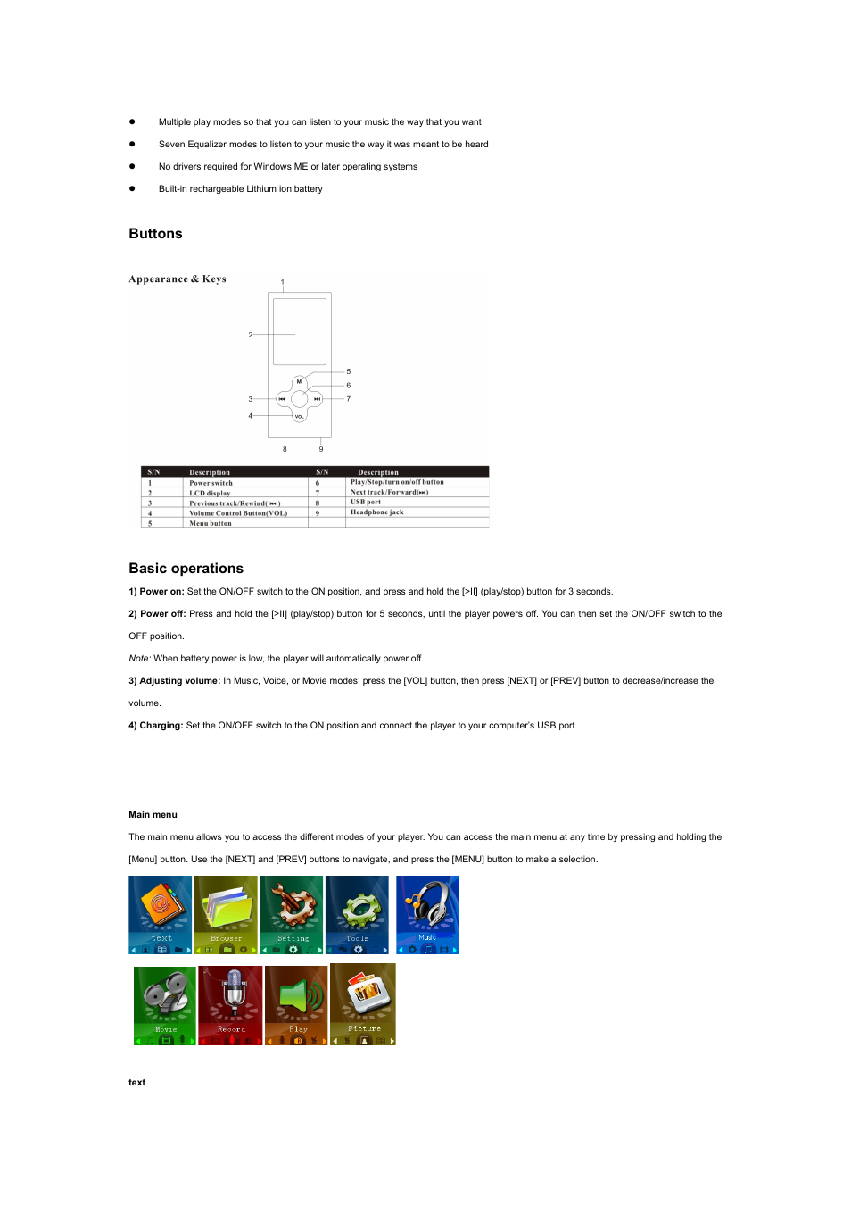 Buttons basic operations | Eclipse - Fujitsu Ten 180 User Manual | Page 2 / 13