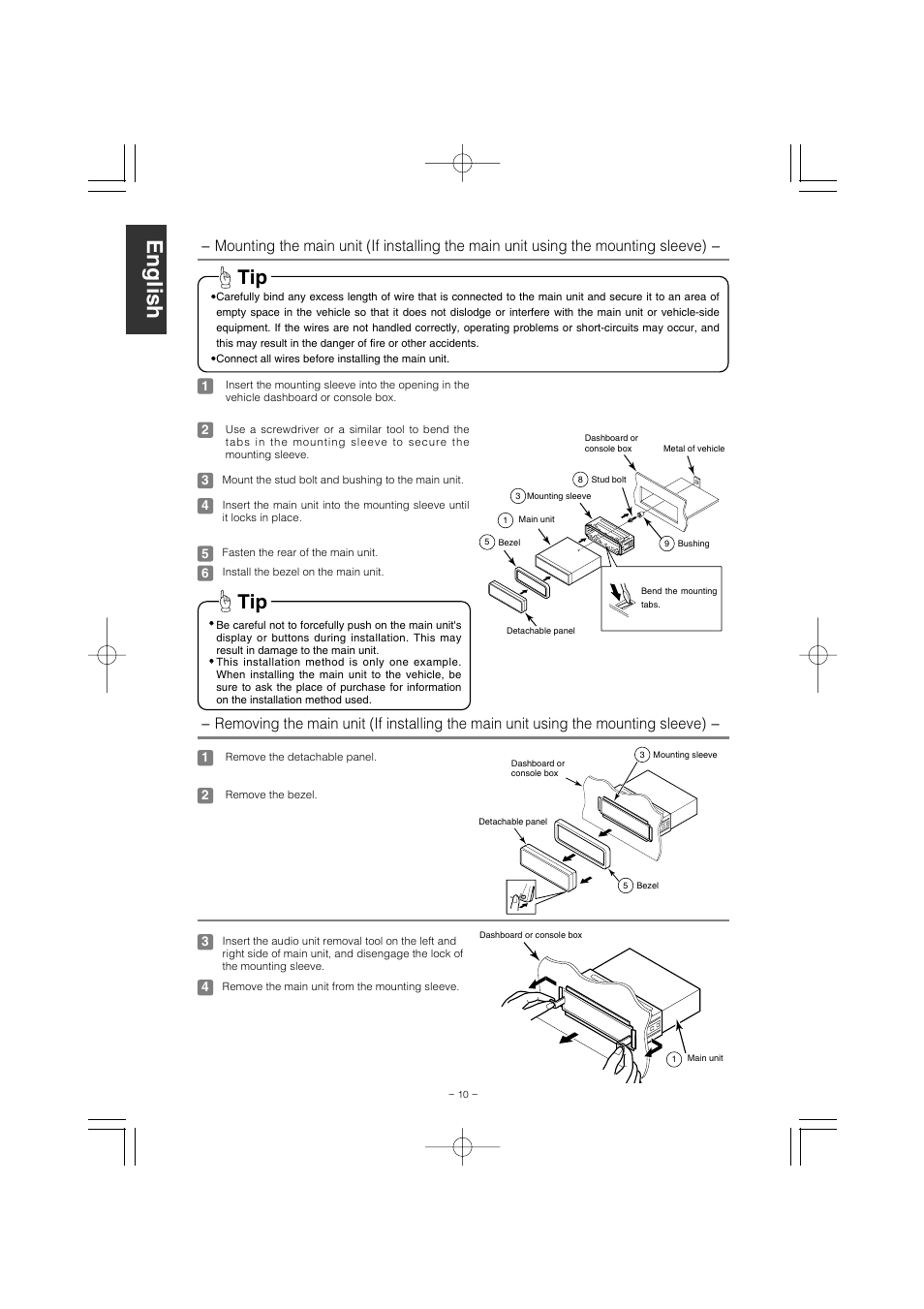 Eclipse - Fujitsu Ten CD1000 User Manual | Page 10 / 36