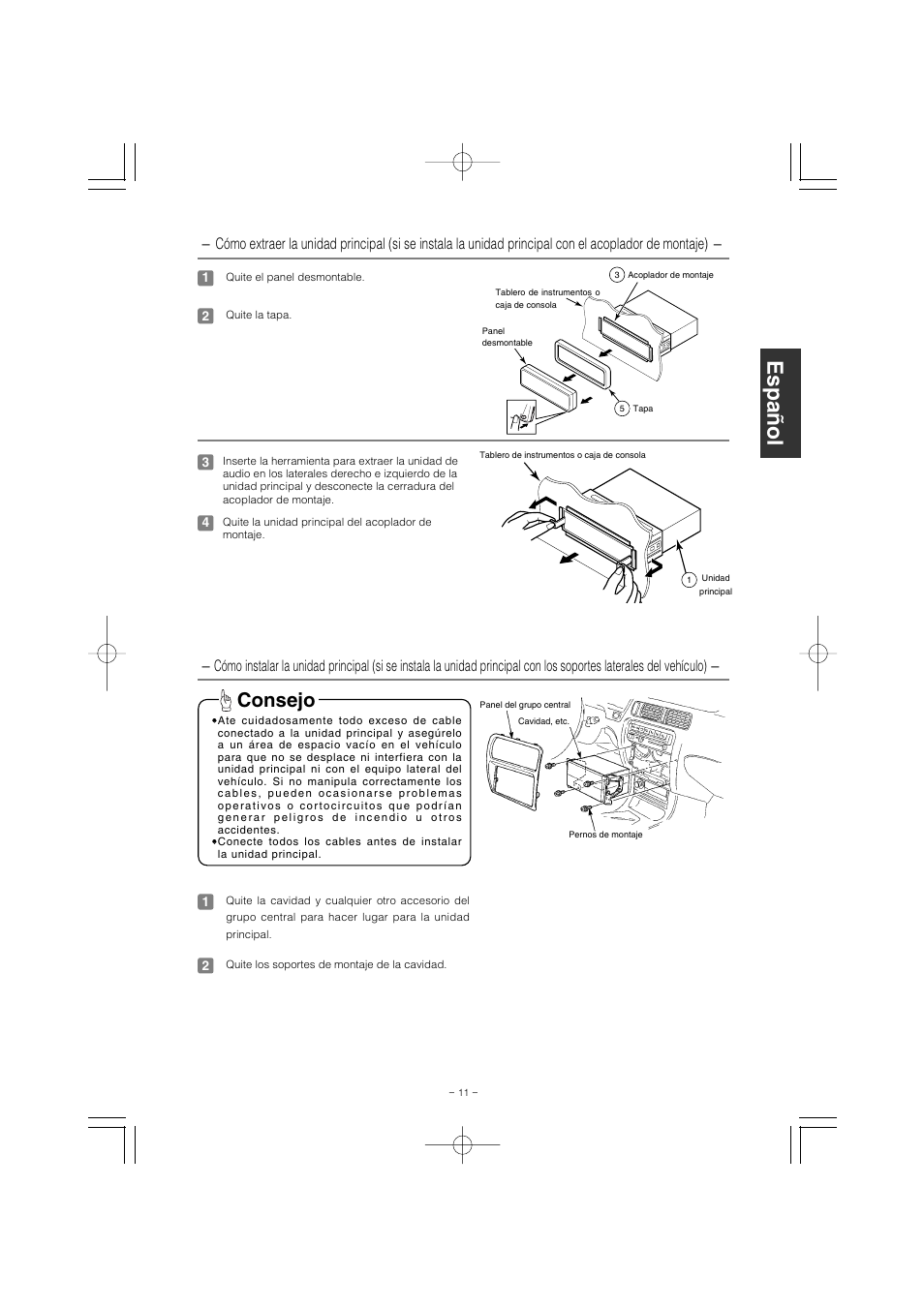 Consejo | Eclipse - Fujitsu Ten CD1000 User Manual | Page 23 / 36