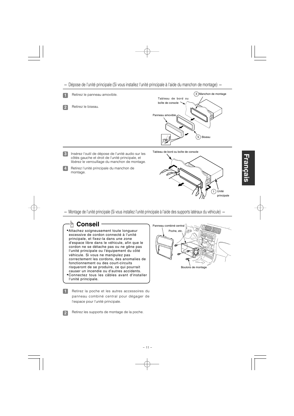 Conseil | Eclipse - Fujitsu Ten CD1000 User Manual | Page 35 / 36