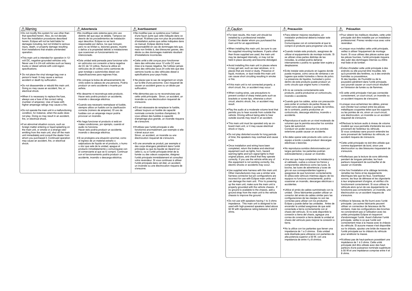 Eclipse - Fujitsu Ten AVN2210p mkII User Manual | Page 2 / 8