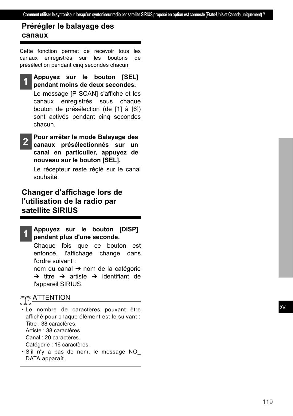 Prérégler le balayage des canaux | Eclipse - Fujitsu Ten CD4000 User Manual | Page 119 / 195