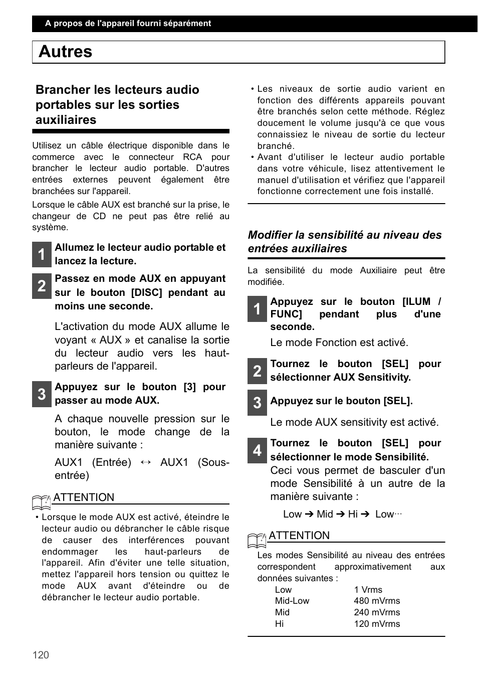 Autres | Eclipse - Fujitsu Ten CD4000 User Manual | Page 120 / 195