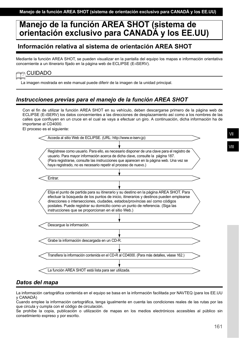 Datos del mapa | Eclipse - Fujitsu Ten CD4000 User Manual | Page 161 / 195