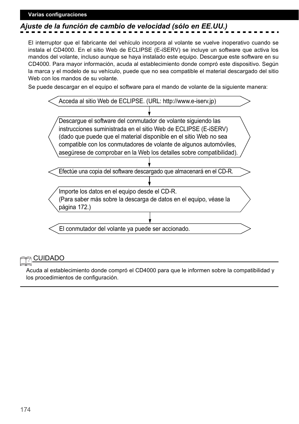 Eclipse - Fujitsu Ten CD4000 User Manual | Page 174 / 195