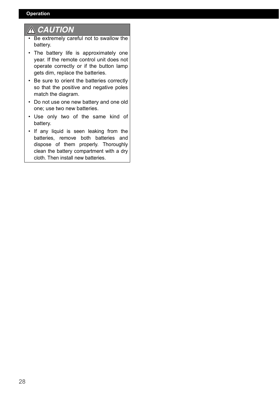 Caution | Eclipse - Fujitsu Ten CD4000 User Manual | Page 28 / 195