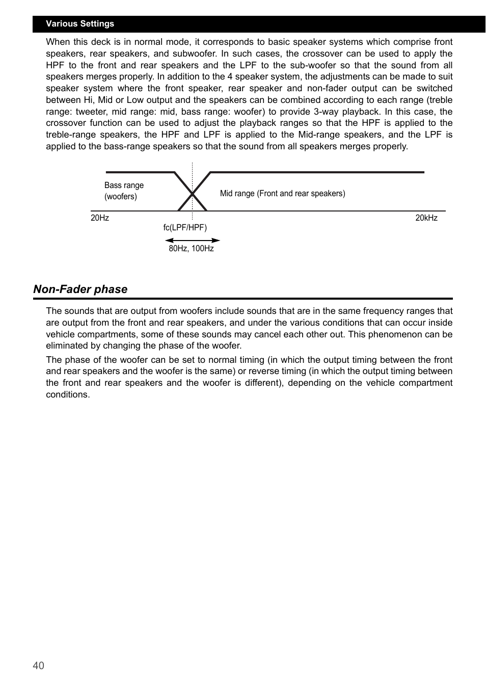 Non-fader phase | Eclipse - Fujitsu Ten CD4000 User Manual | Page 40 / 195