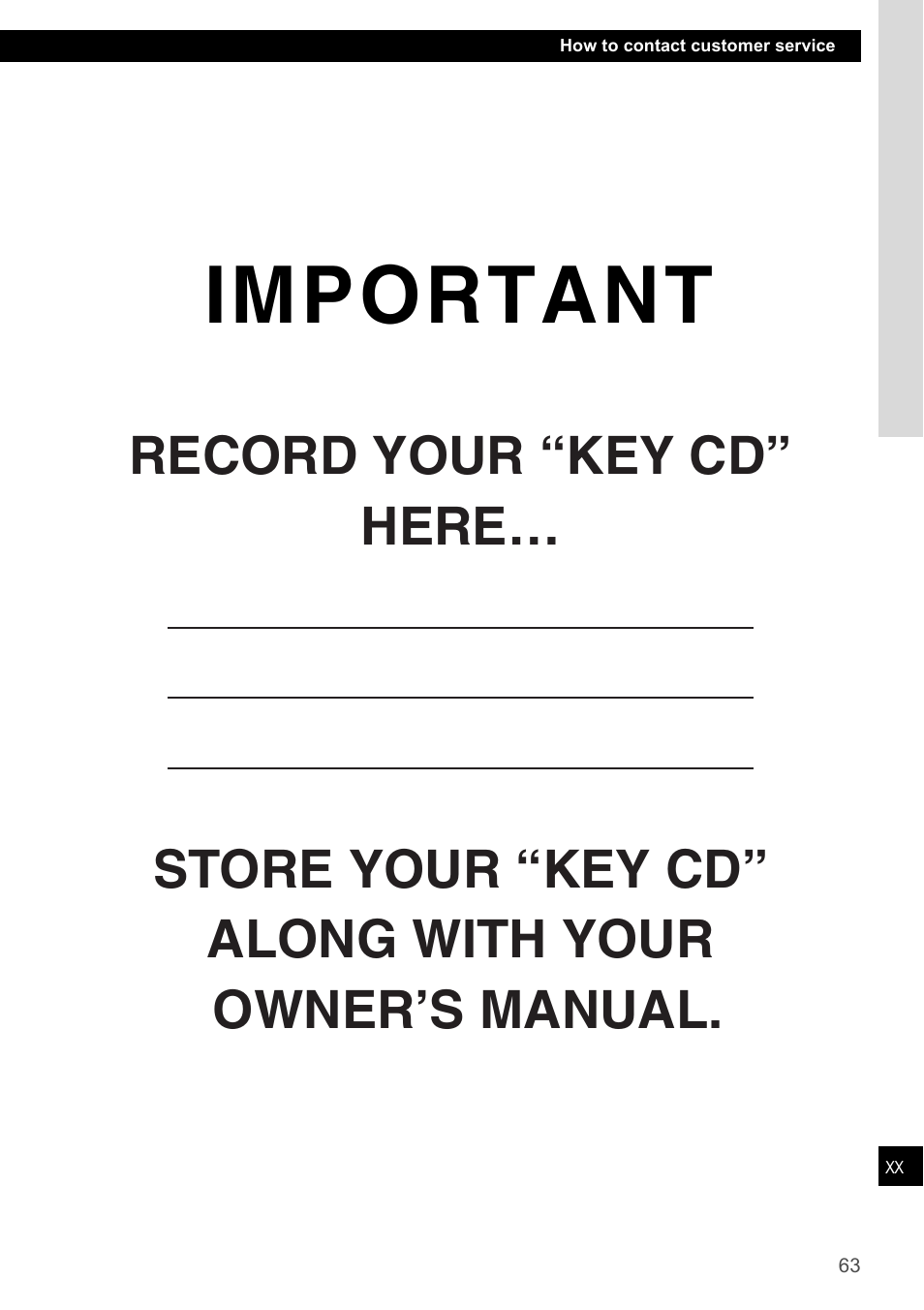 Important | Eclipse - Fujitsu Ten CD4000 User Manual | Page 63 / 195