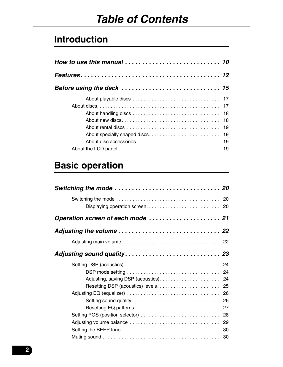 Eclipse - Fujitsu Ten AVN5435  EN User Manual | Page 3 / 122