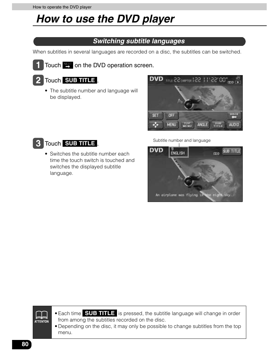 How to use the dvd player | Eclipse - Fujitsu Ten AVN5435  EN User Manual | Page 81 / 122