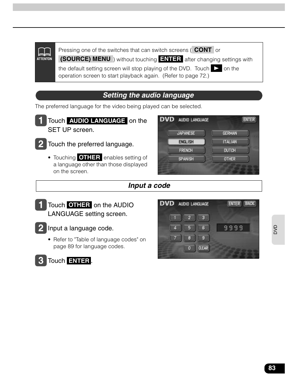 Eclipse - Fujitsu Ten AVN5435  EN User Manual | Page 84 / 122
