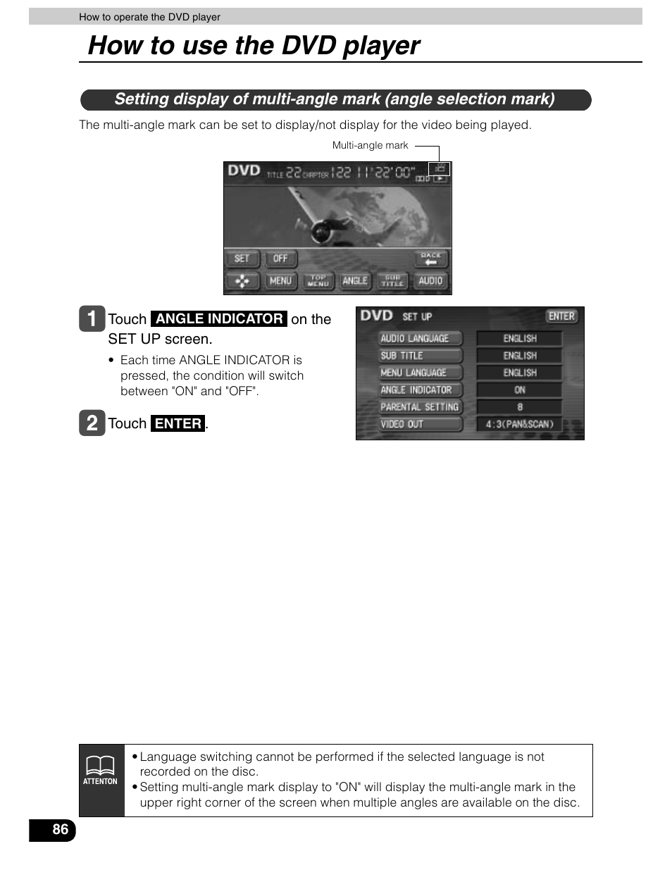 How to use the dvd player | Eclipse - Fujitsu Ten AVN5435  EN User Manual | Page 87 / 122