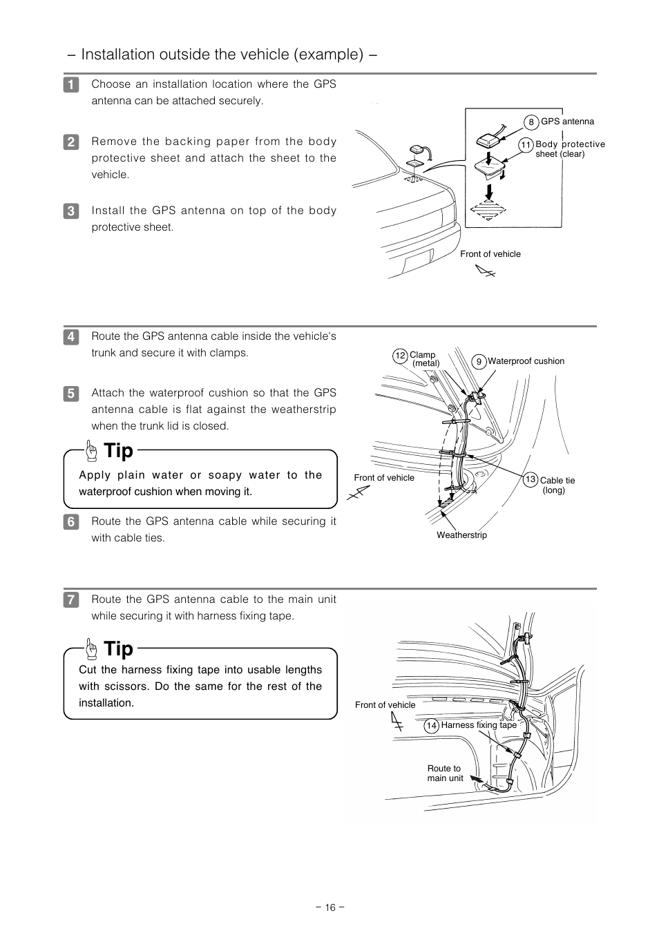 Installation outside the vehicle (example) | Eclipse - Fujitsu Ten AVN5495  EN User Manual | Page 16 / 20