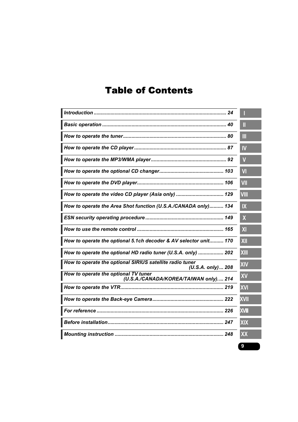 Eclipse - Fujitsu Ten AVX5000 User Manual | Page 10 / 262