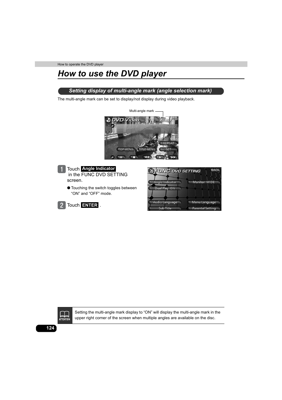 How to use the dvd player | Eclipse - Fujitsu Ten AVX5000 User Manual | Page 125 / 262