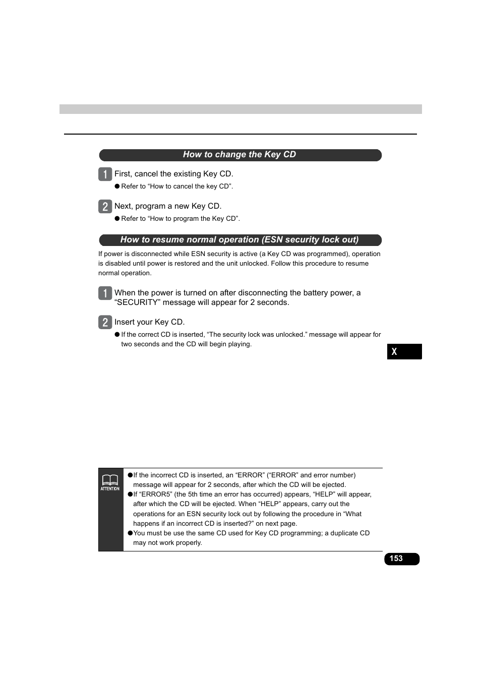 How to change the key cd | Eclipse - Fujitsu Ten AVX5000 User Manual | Page 154 / 262