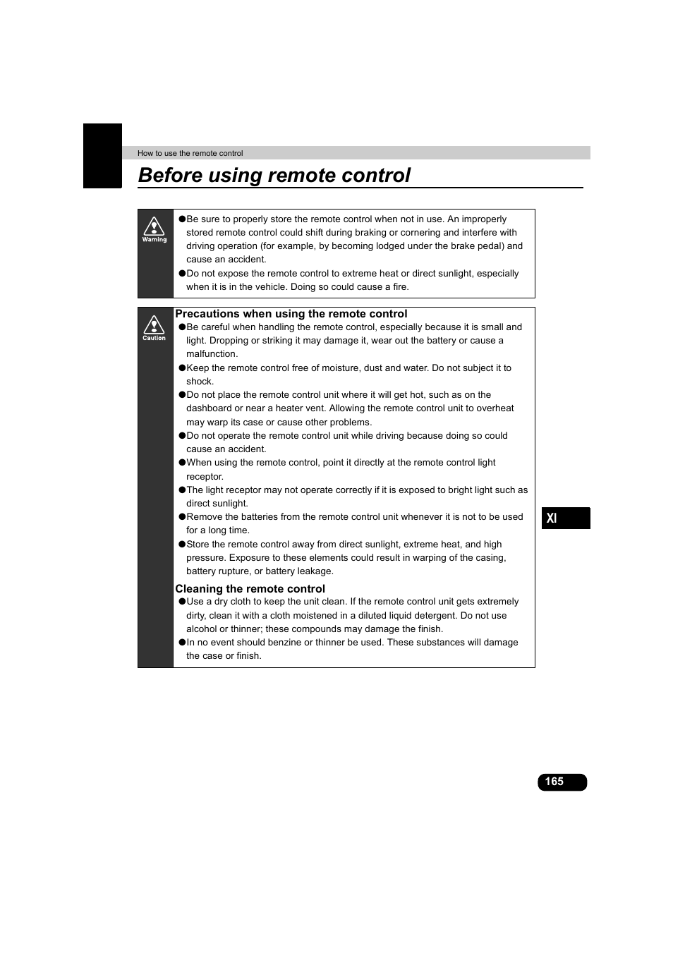 How to use the remote control, Before using remote control | Eclipse - Fujitsu Ten AVX5000 User Manual | Page 166 / 262