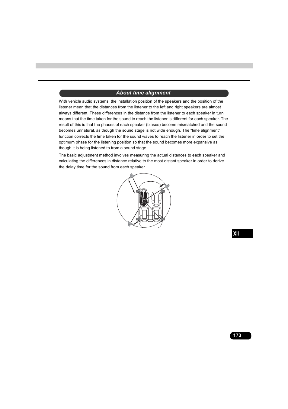 About time alignment | Eclipse - Fujitsu Ten AVX5000 User Manual | Page 174 / 262