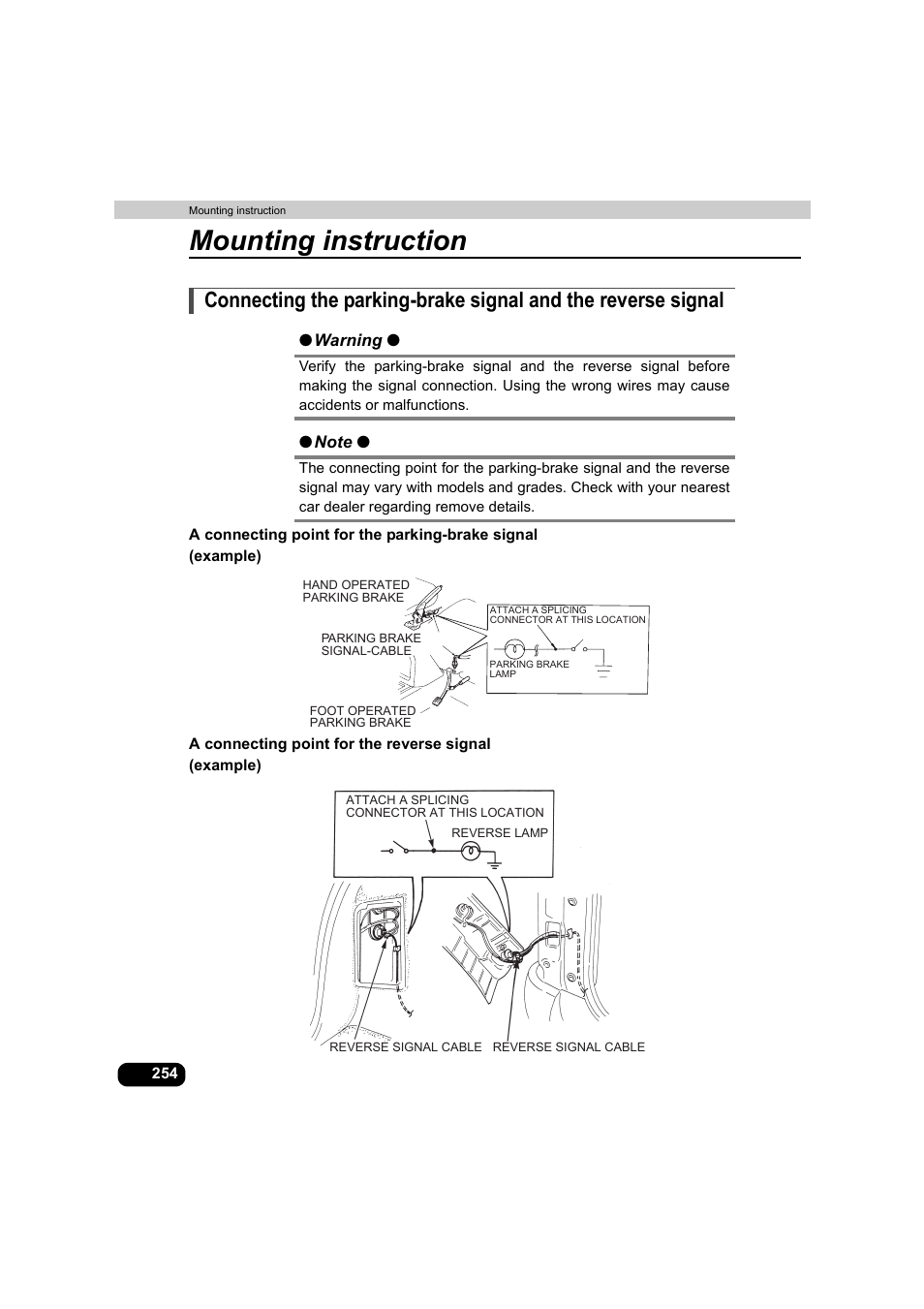 Mounting instruction | Eclipse - Fujitsu Ten AVX5000 User Manual | Page 255 / 262