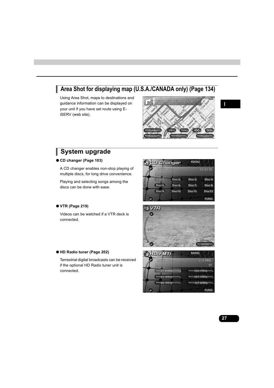 System upgrade | Eclipse - Fujitsu Ten AVX5000 User Manual | Page 28 / 262