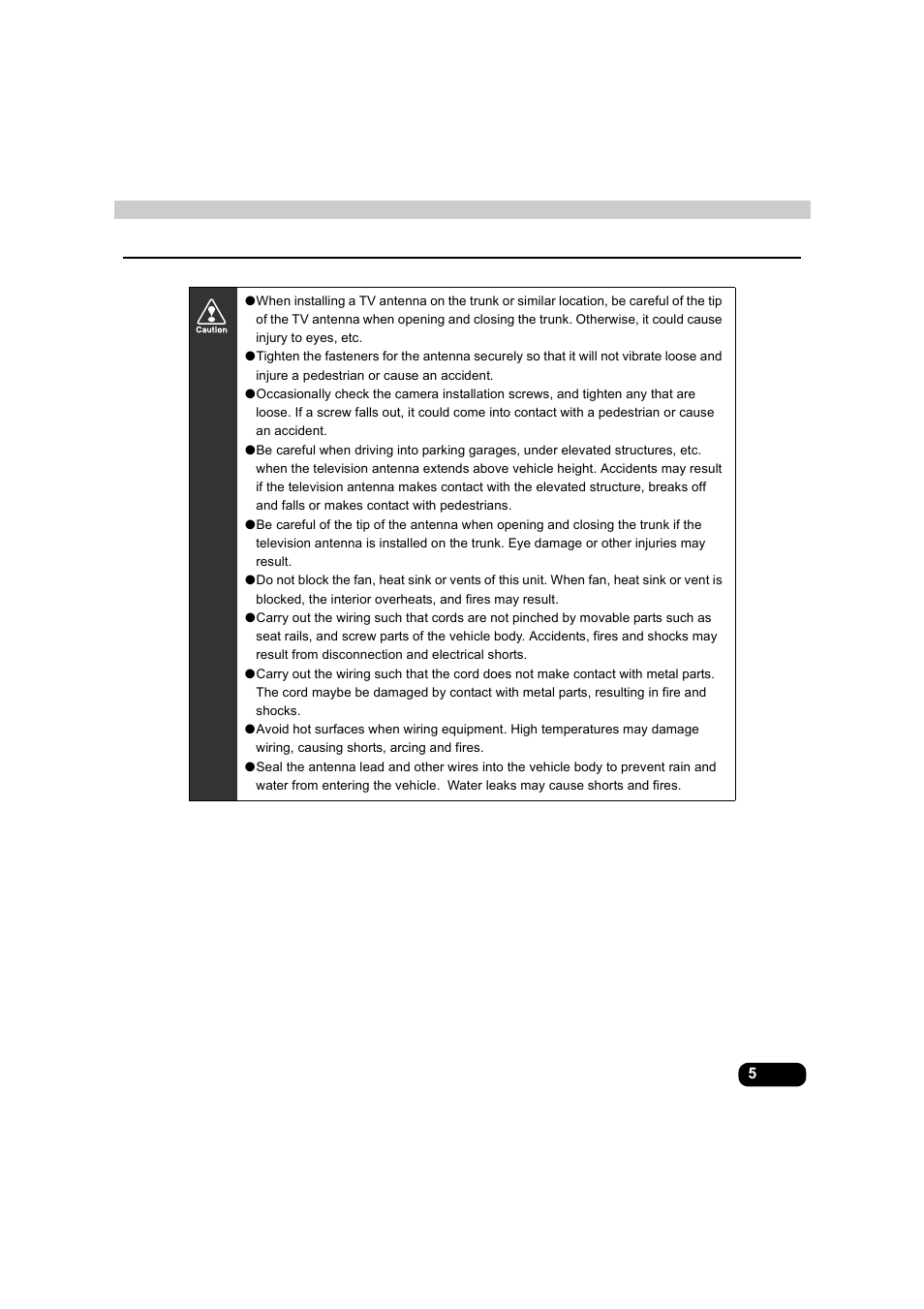 Eclipse - Fujitsu Ten AVX5000 User Manual | Page 6 / 262