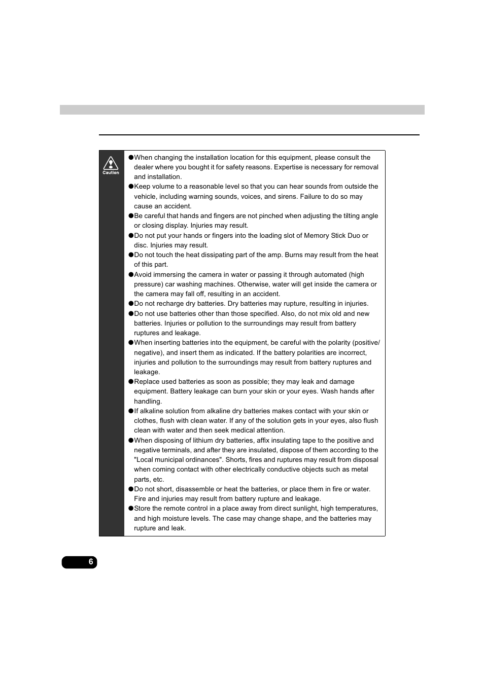 Eclipse - Fujitsu Ten AVX5000 User Manual | Page 7 / 262