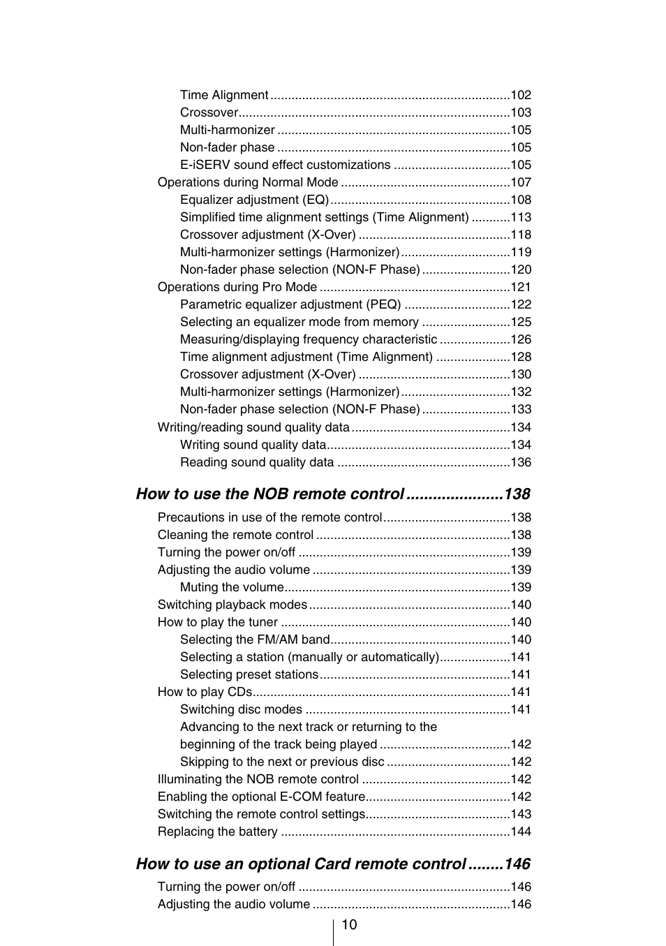 Eclipse - Fujitsu Ten CD8454 User Manual | Page 10 / 180