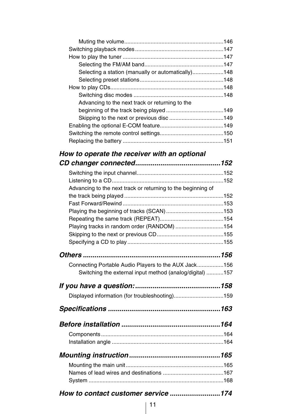 Eclipse - Fujitsu Ten CD8454 User Manual | Page 11 / 180