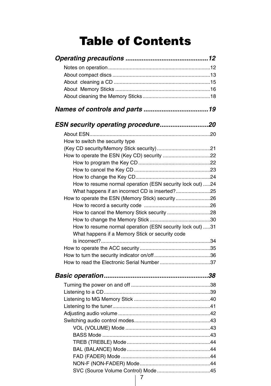 Eclipse - Fujitsu Ten CD8454 User Manual | Page 7 / 180