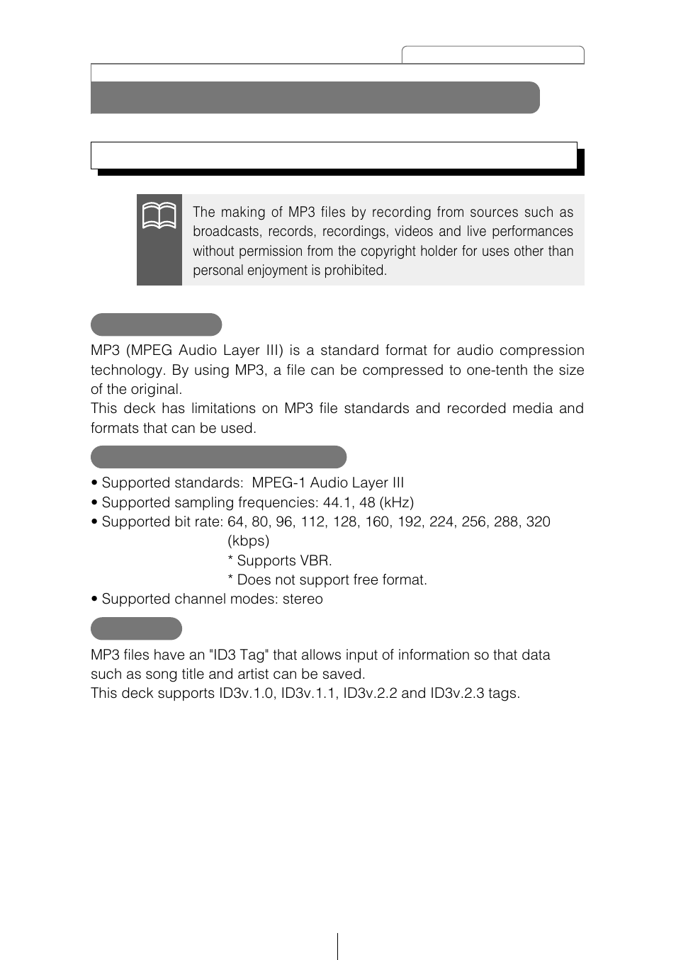 How to operate the mp3 player | Eclipse - Fujitsu Ten CD5415 User Manual | Page 37 / 95