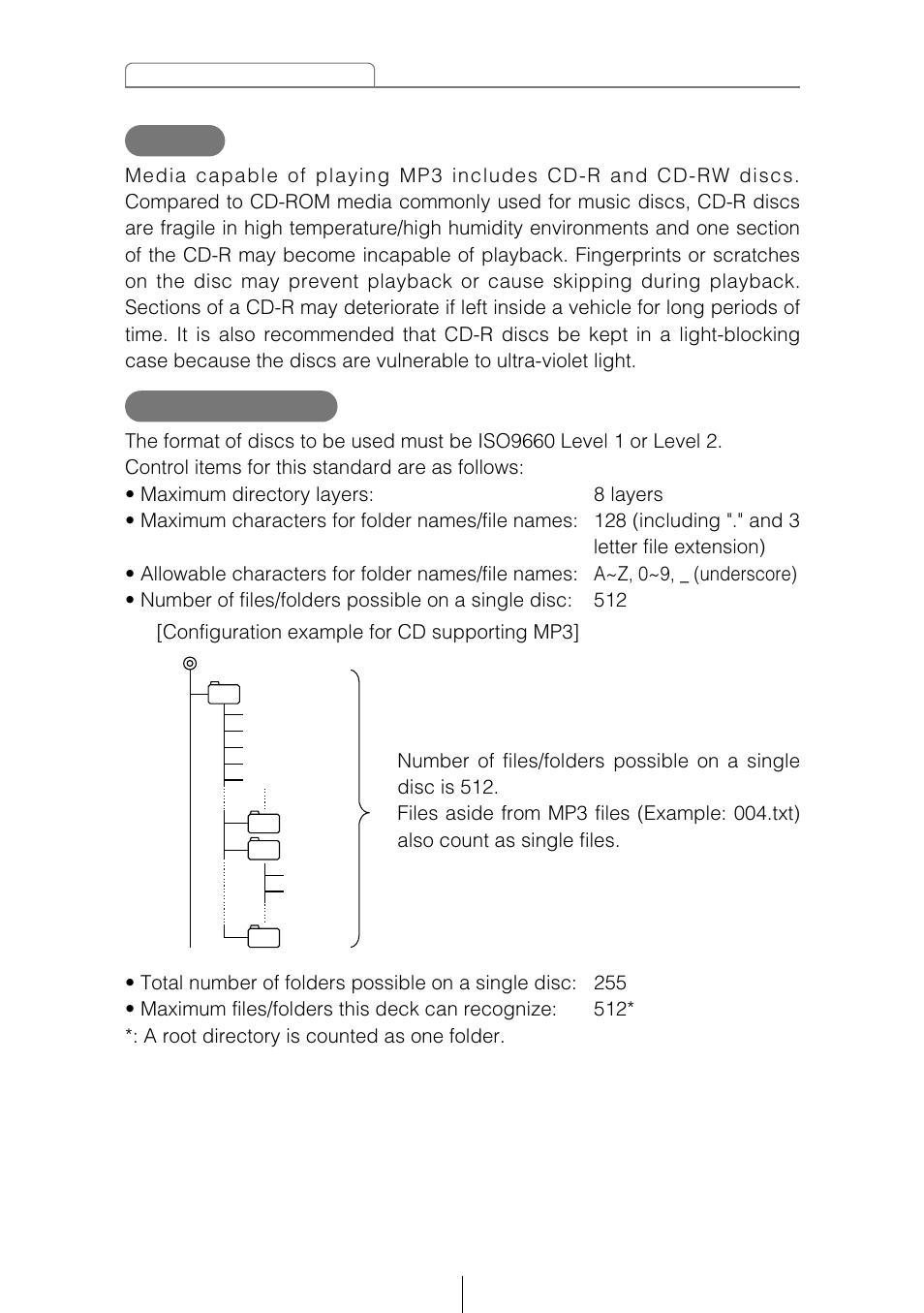 Media format of discs | Eclipse - Fujitsu Ten CD5415 User Manual | Page 38 / 95