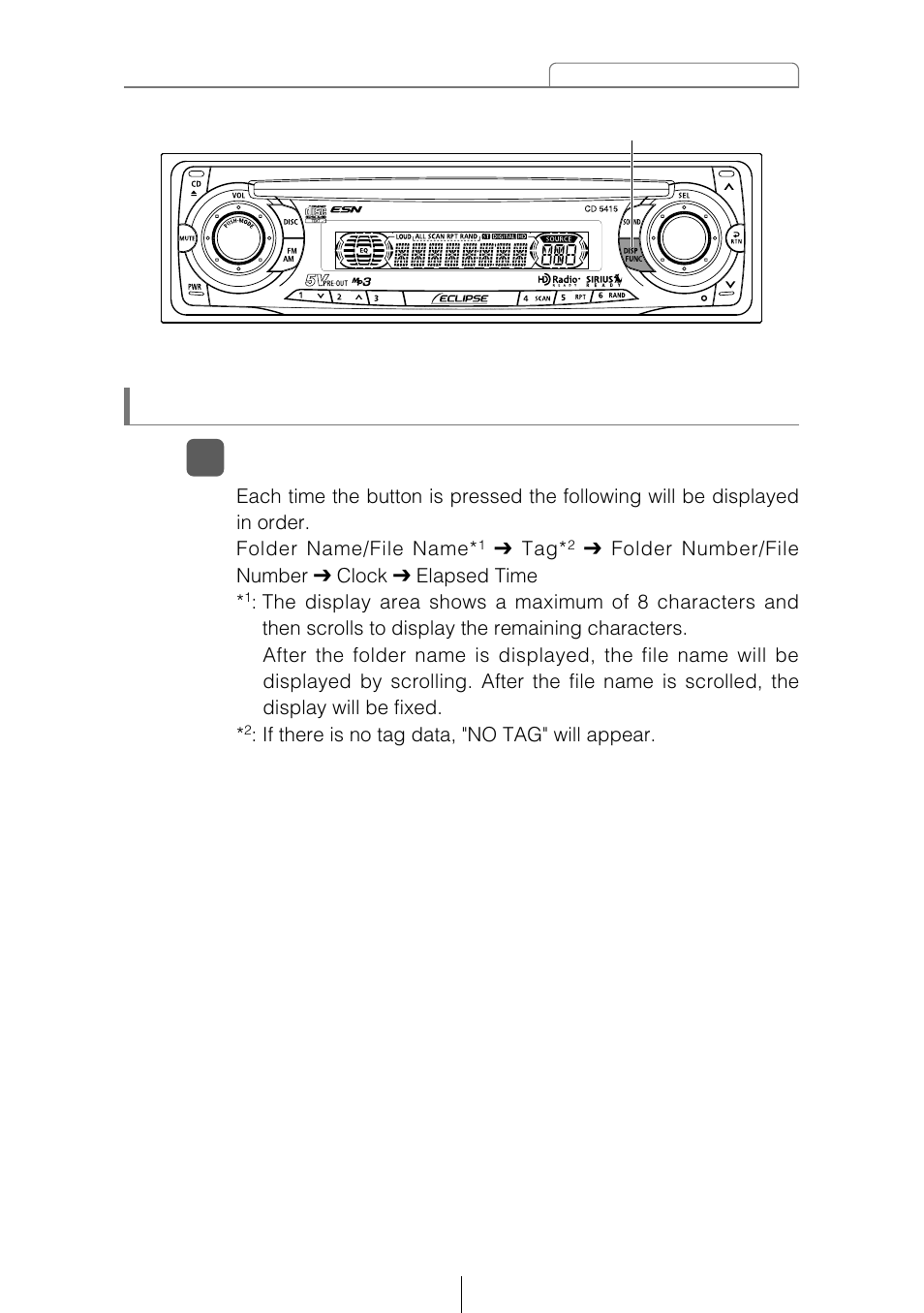 Displaying title | Eclipse - Fujitsu Ten CD5415 User Manual | Page 45 / 95