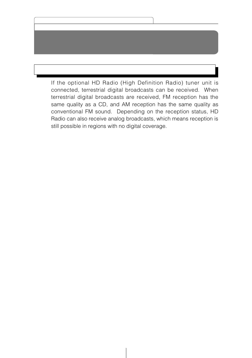 About hd radio | Eclipse - Fujitsu Ten CD5415 User Manual | Page 66 / 95