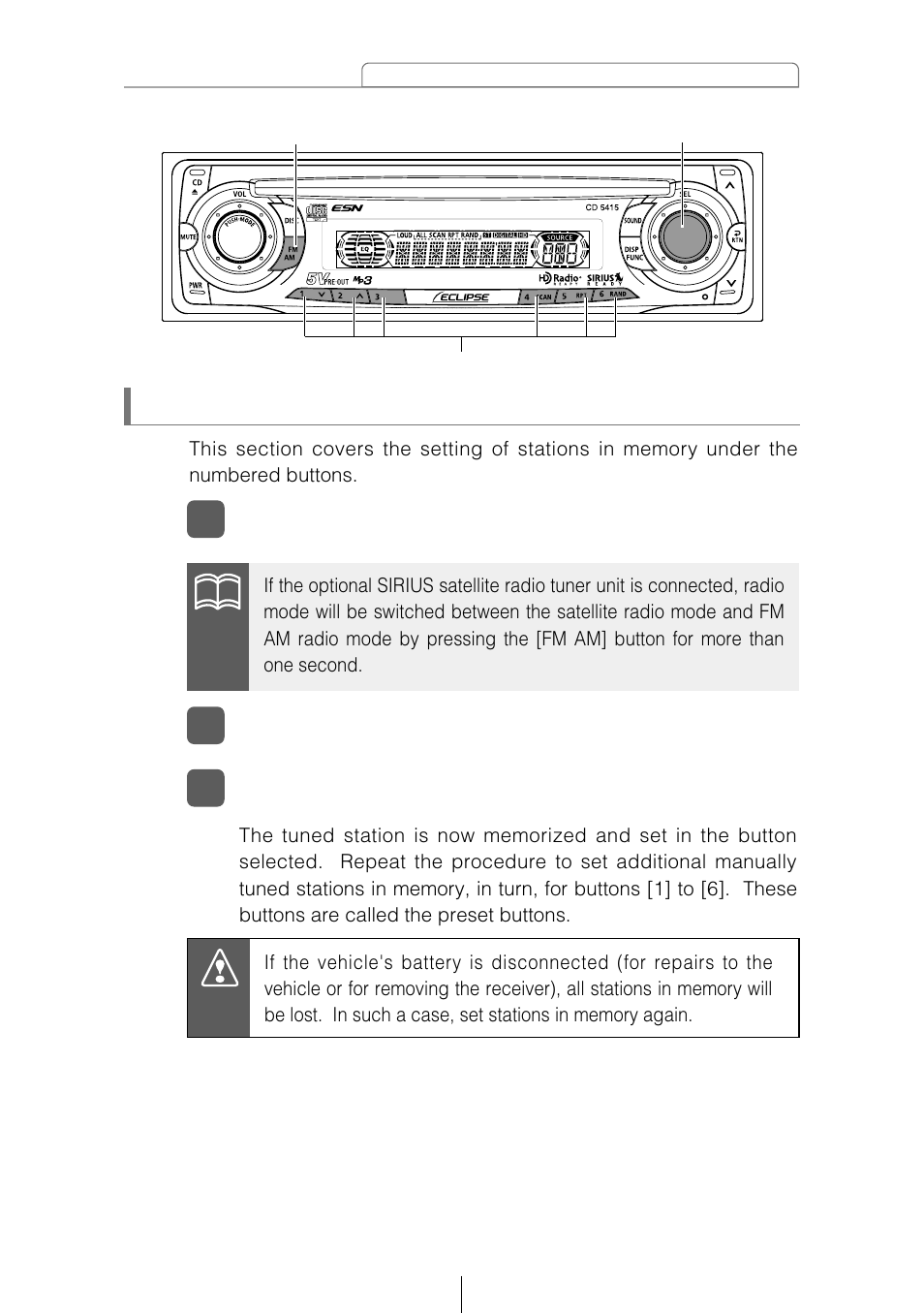 Eclipse - Fujitsu Ten CD5415 User Manual | Page 69 / 95