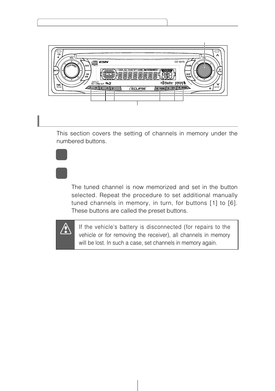 Eclipse - Fujitsu Ten CD5415 User Manual | Page 76 / 95