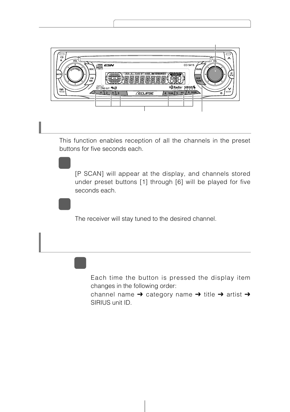 Preset channel scan | Eclipse - Fujitsu Ten CD5415 User Manual | Page 77 / 95