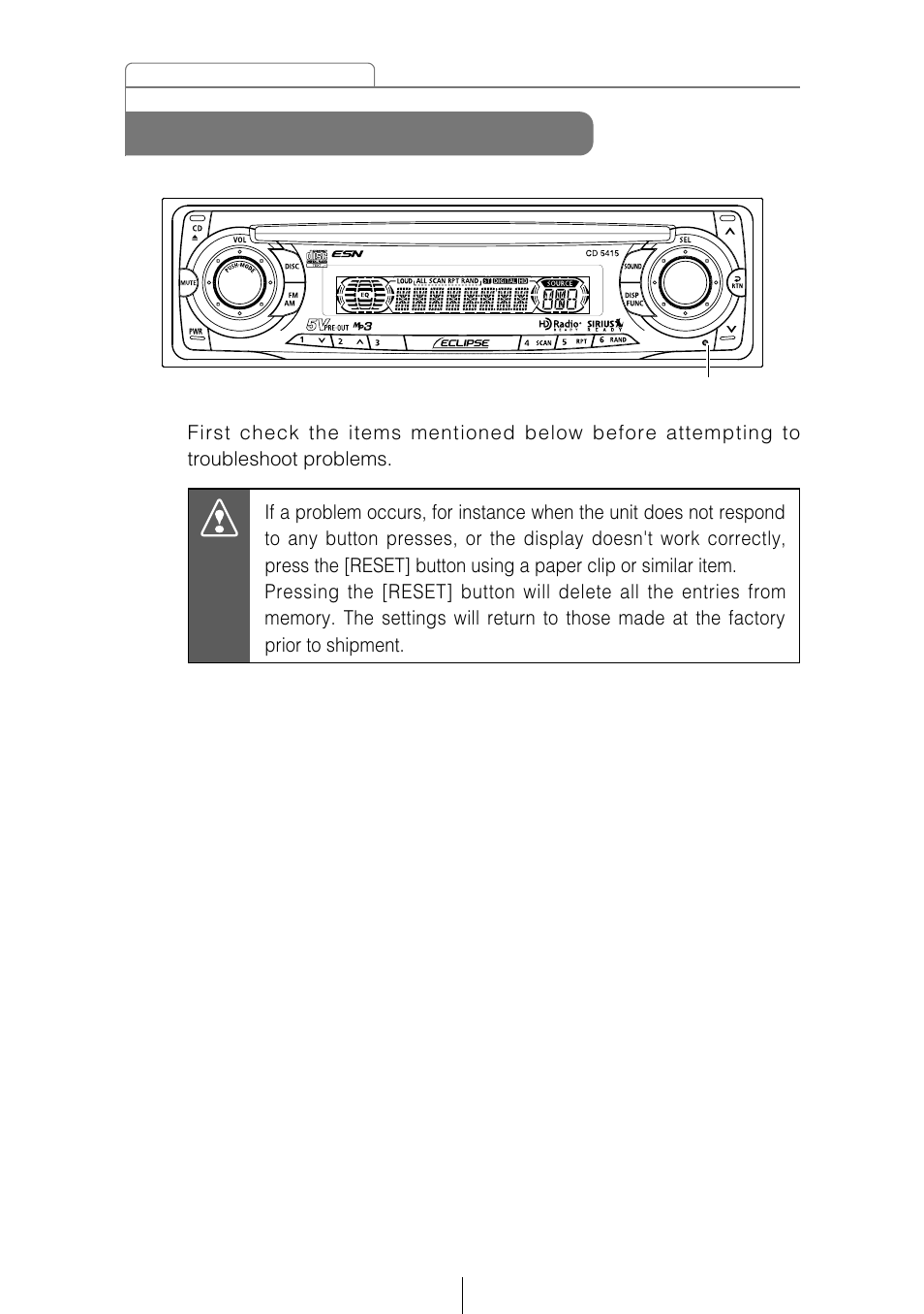 If you have a question | Eclipse - Fujitsu Ten CD5415 User Manual | Page 78 / 95