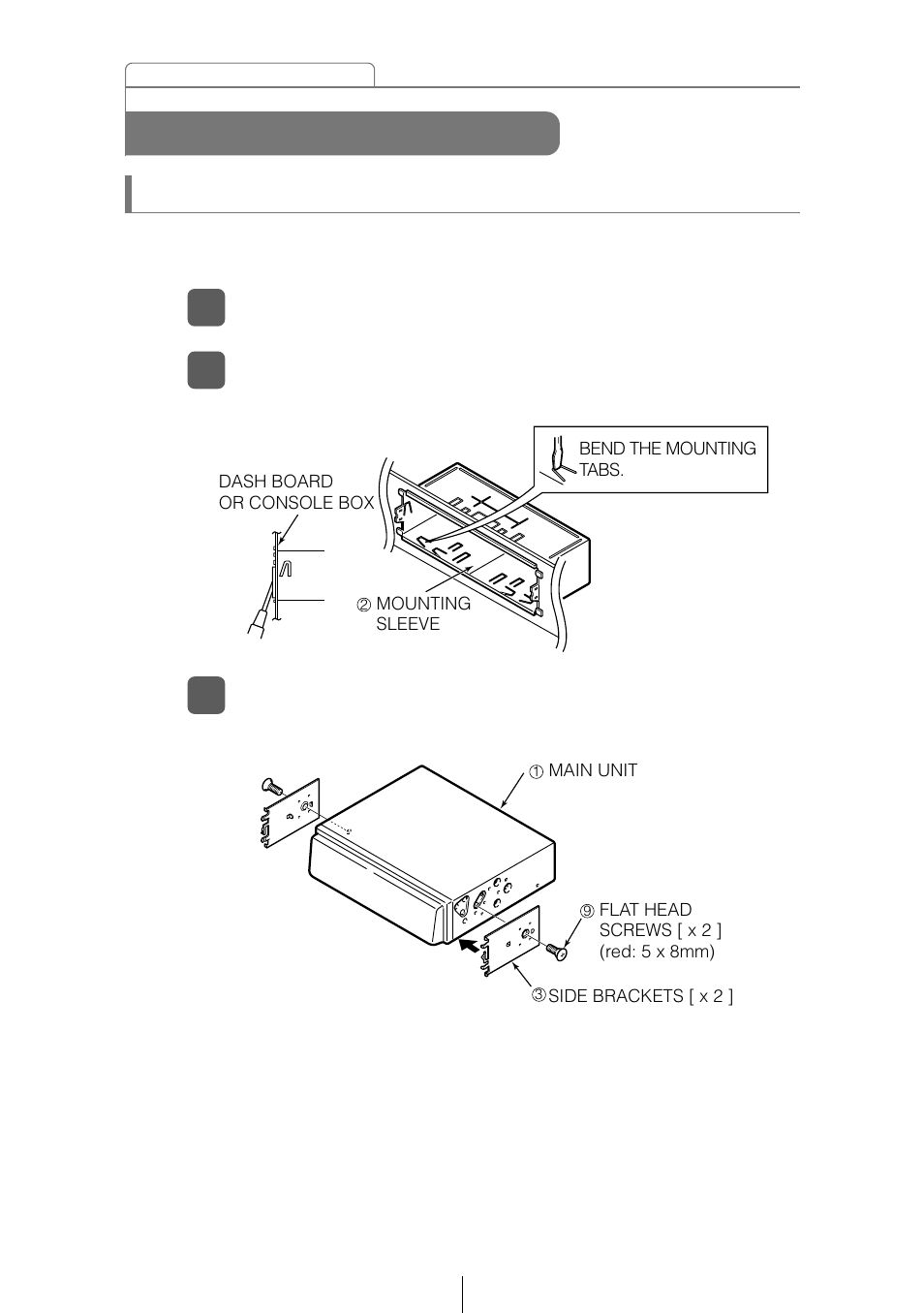 Mounting instruction, Mounting the main unit | Eclipse - Fujitsu Ten CD5415 User Manual | Page 84 / 95