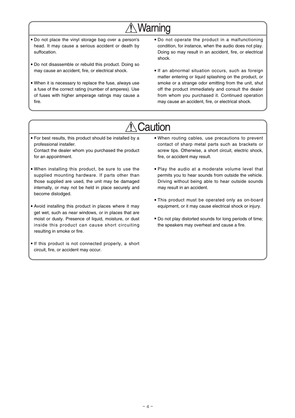 Eclipse - Fujitsu Ten AVN7000  EN User Manual | Page 4 / 20
