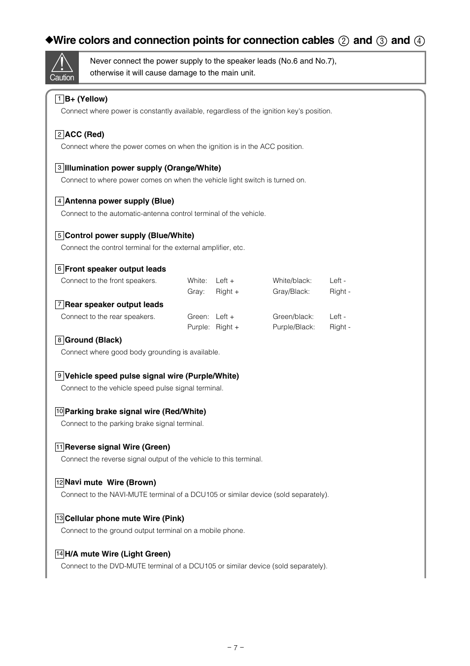 Eclipse - Fujitsu Ten AVN7000  EN User Manual | Page 7 / 20