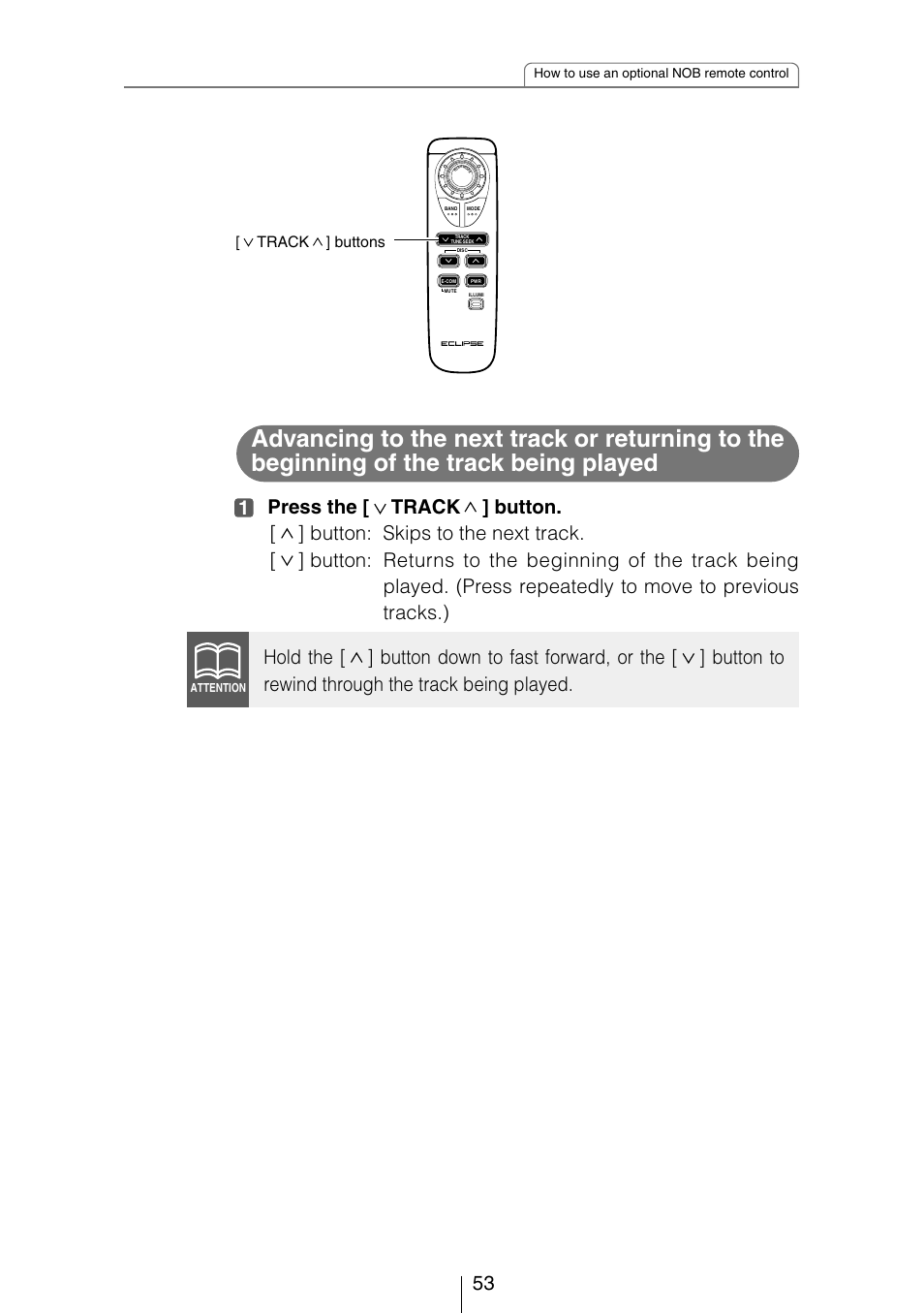 Eclipse - Fujitsu Ten CD3403 User Manual | Page 53 / 70