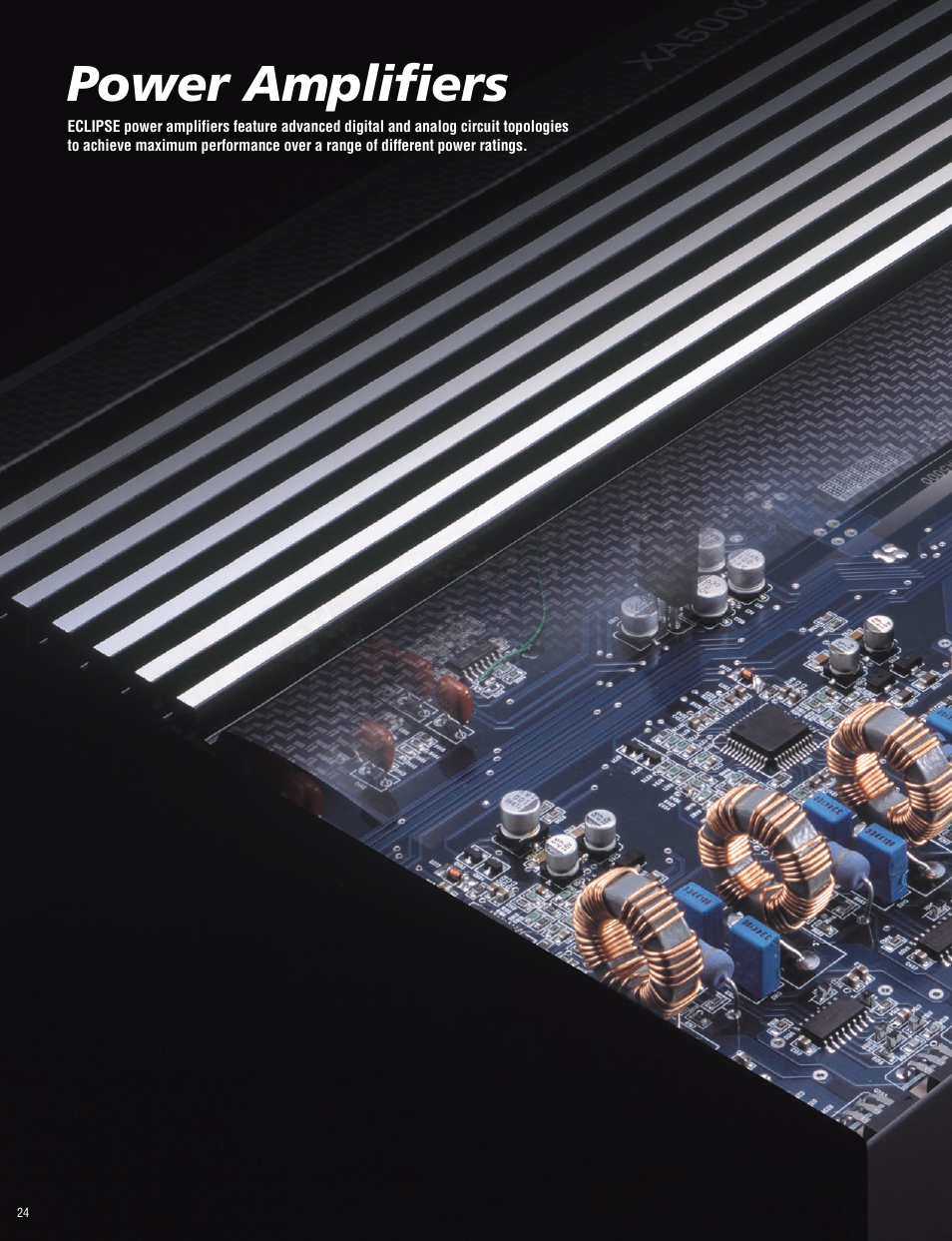 Power amplifiers | Eclipse - Fujitsu Ten ECLIPSE AVN7000 User Manual | Page 24 / 36