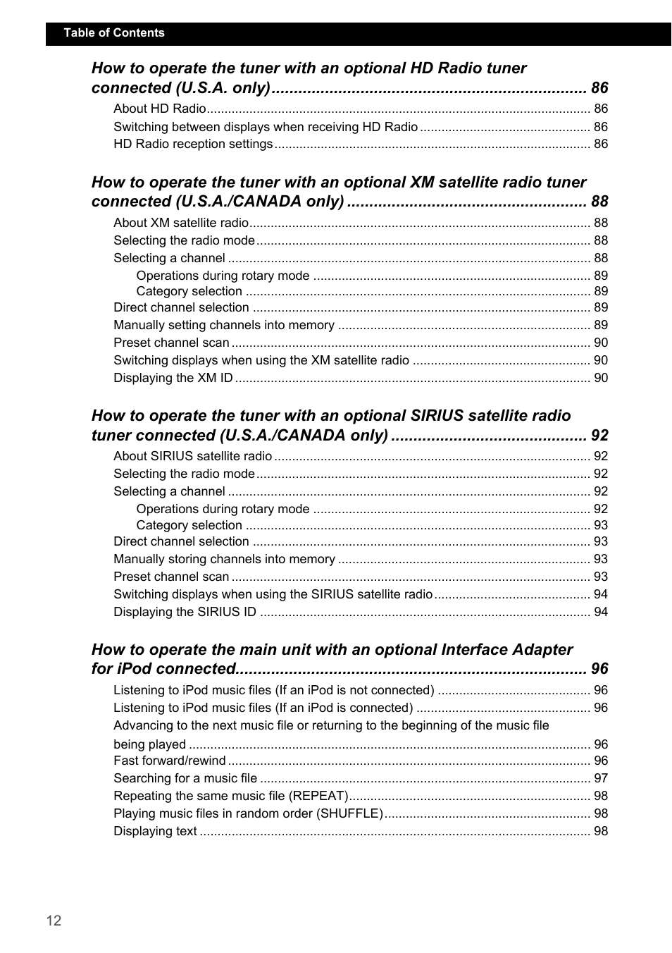 Eclipse - Fujitsu Ten ECLIPSE CD3200 User Manual | Page 12 / 111