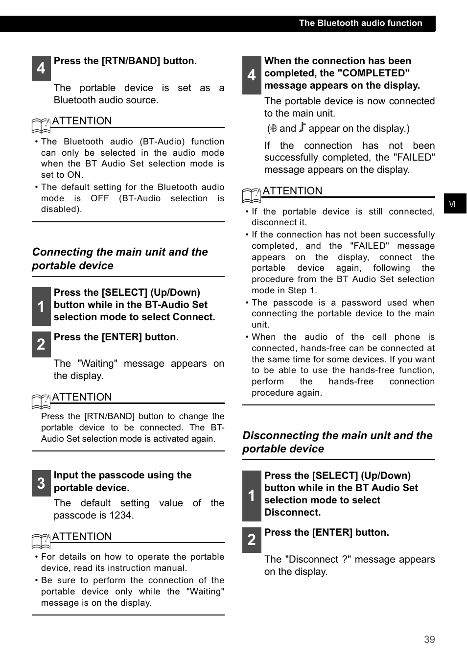 Connecting the main unit and the portable device | Eclipse - Fujitsu Ten ECLIPSE CD3200 User Manual | Page 39 / 111