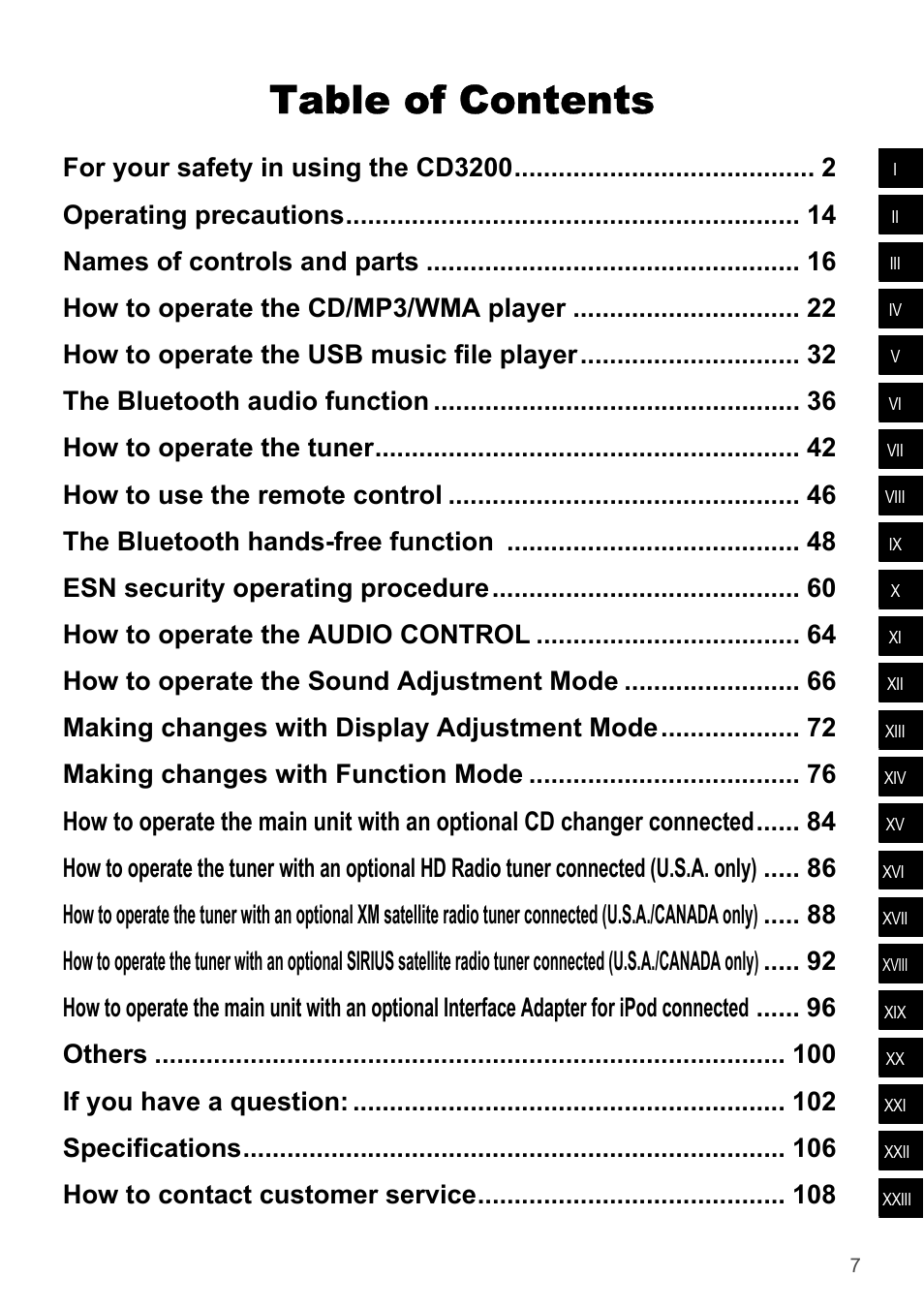 Eclipse - Fujitsu Ten ECLIPSE CD3200 User Manual | Page 7 / 111