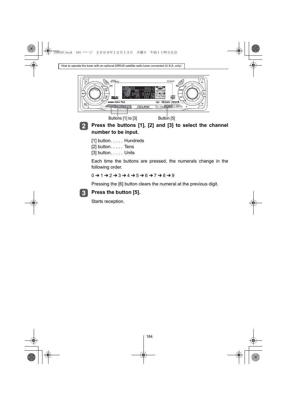 Eclipse - Fujitsu Ten CD8445 User Manual | Page 184 / 212